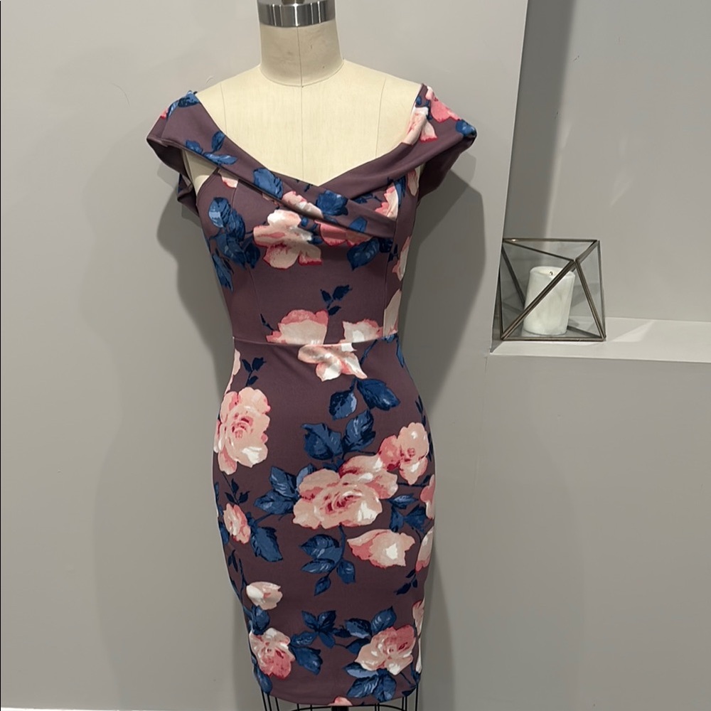 Charlotte Russe Floral Off-Shoulder Dress